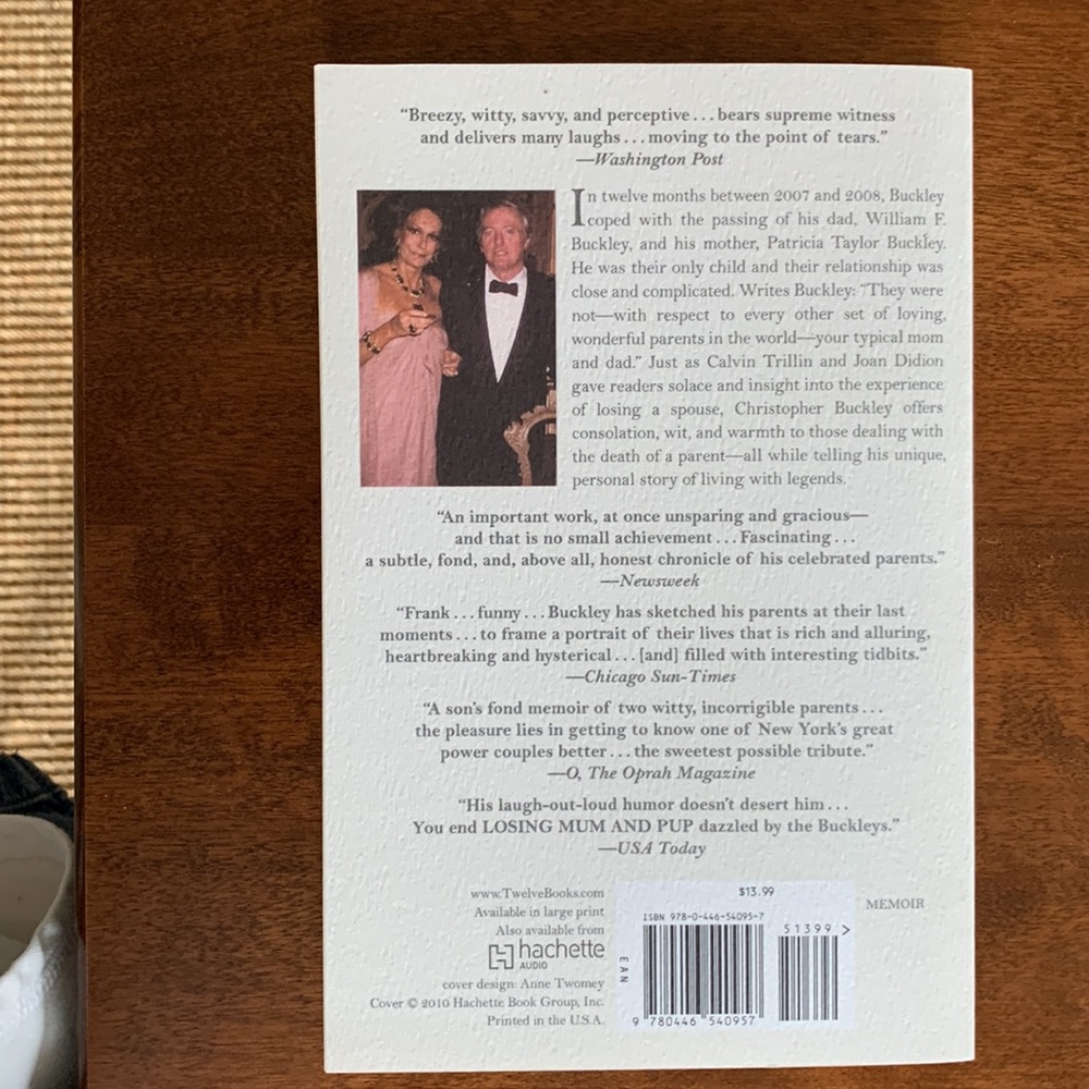 Losing Mum and Pup by Christopher Buckley Memoir - Picture 2 of 5